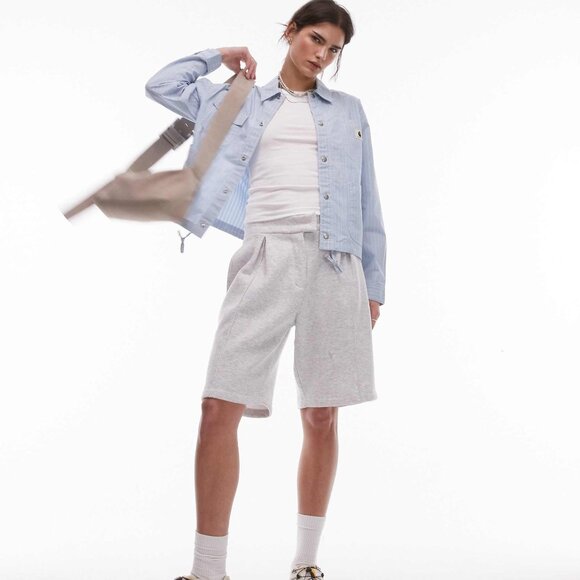 Carhartt WIP Women's Nota Shirt Jacket in Light Blue | Size Small - Picture 9 of 10